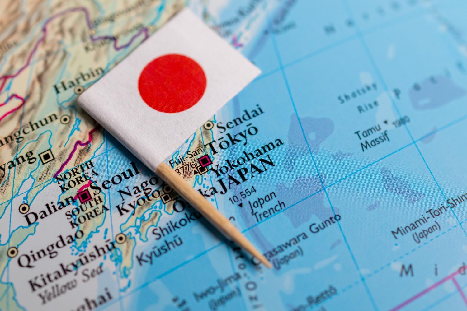 Japan Rail Pass kartor för tågresor