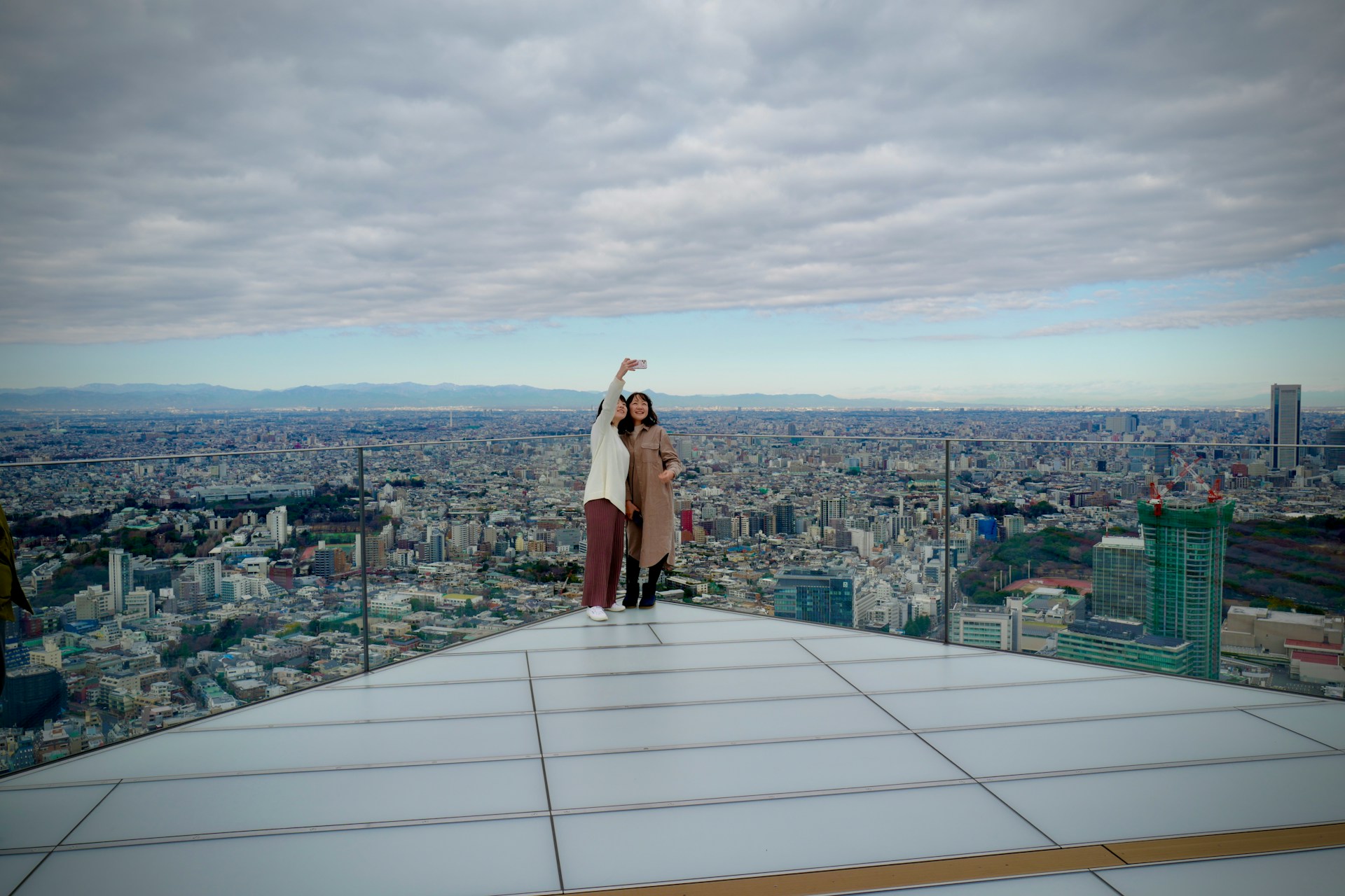 Tokyo solnedgångsvy