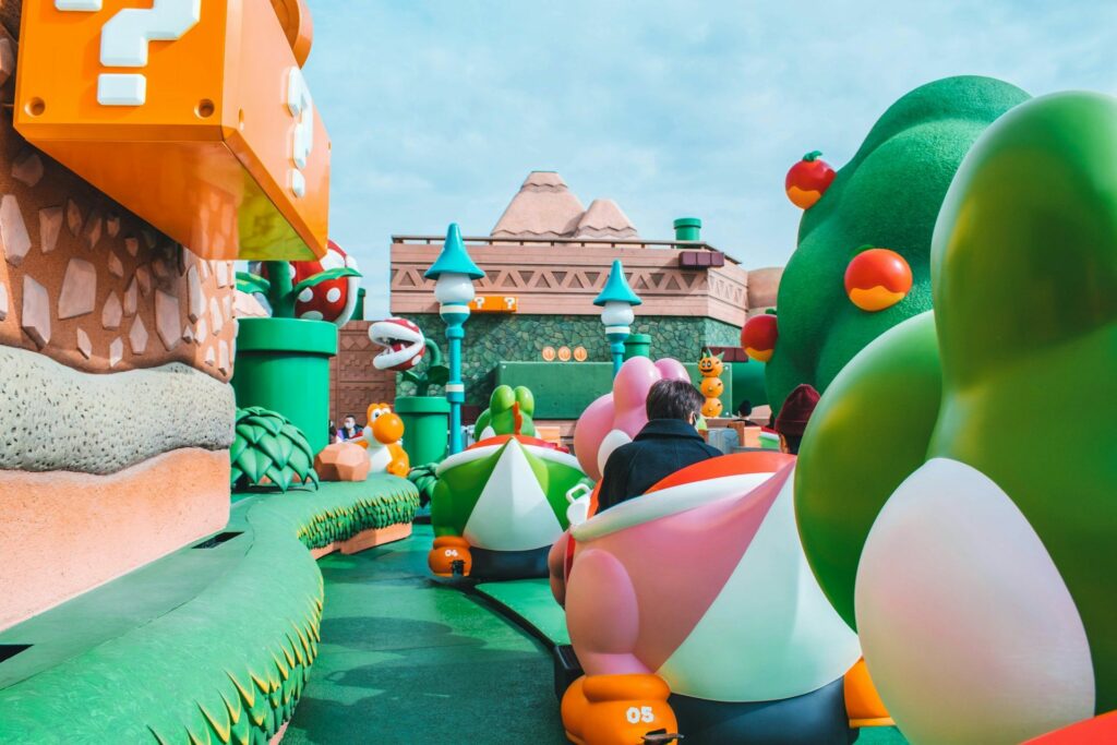 Koopa Troopa-åkattraktion i Super Nintendo World