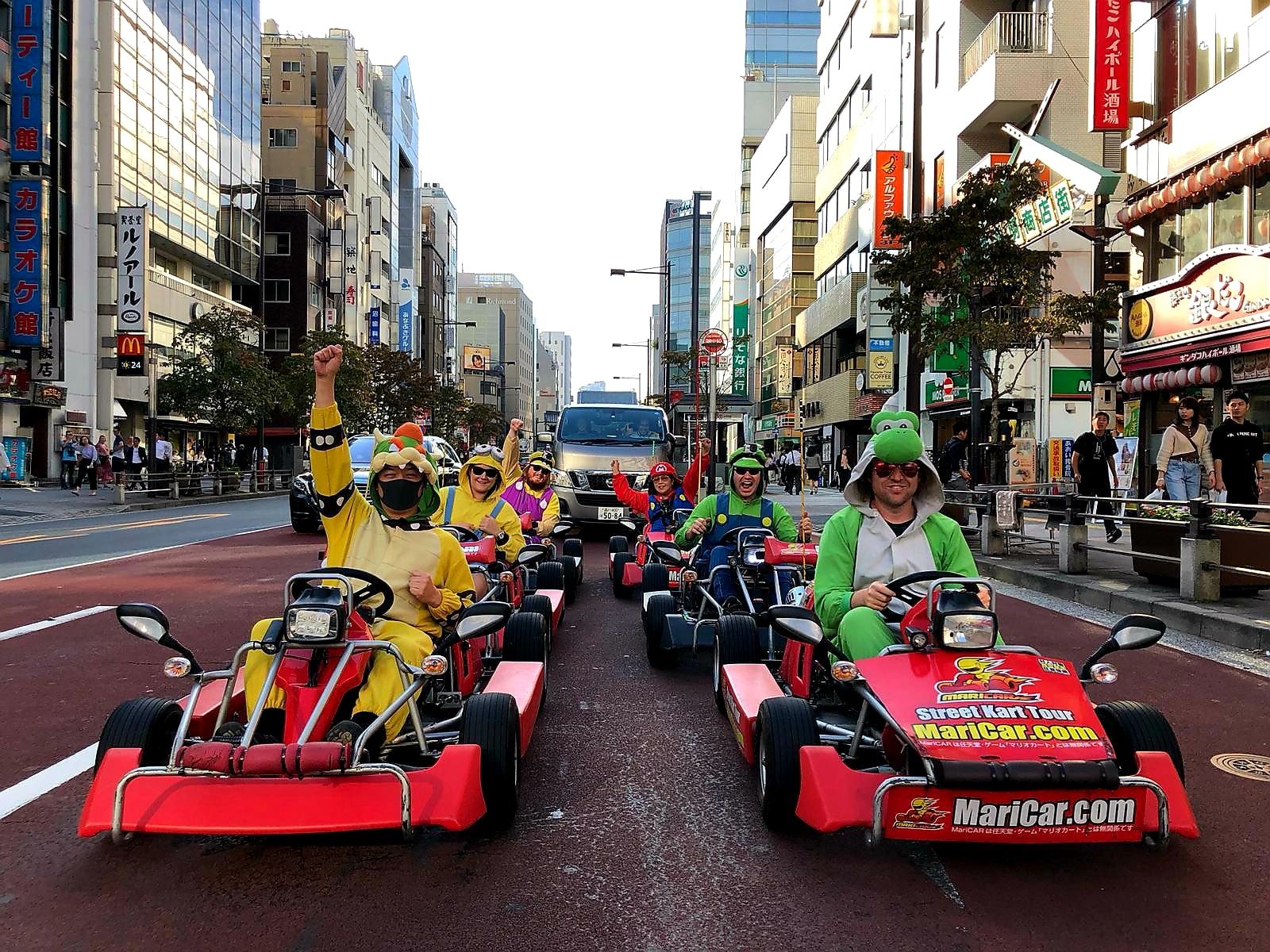 Street Kart-tur genom Tokyos gator